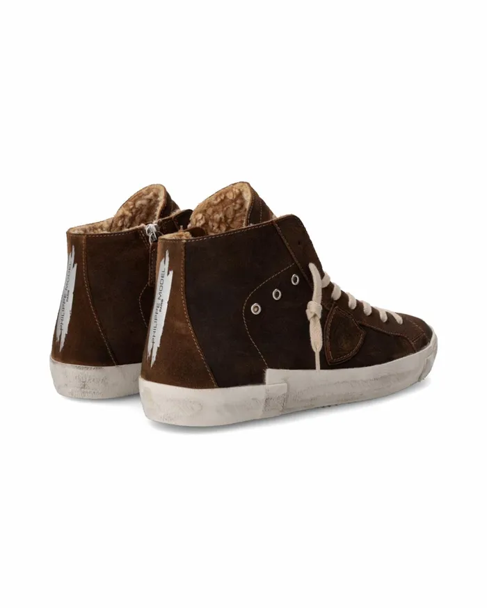 Men Prsx Sneakers Brown Shoes Philippe Model Paris Casual
