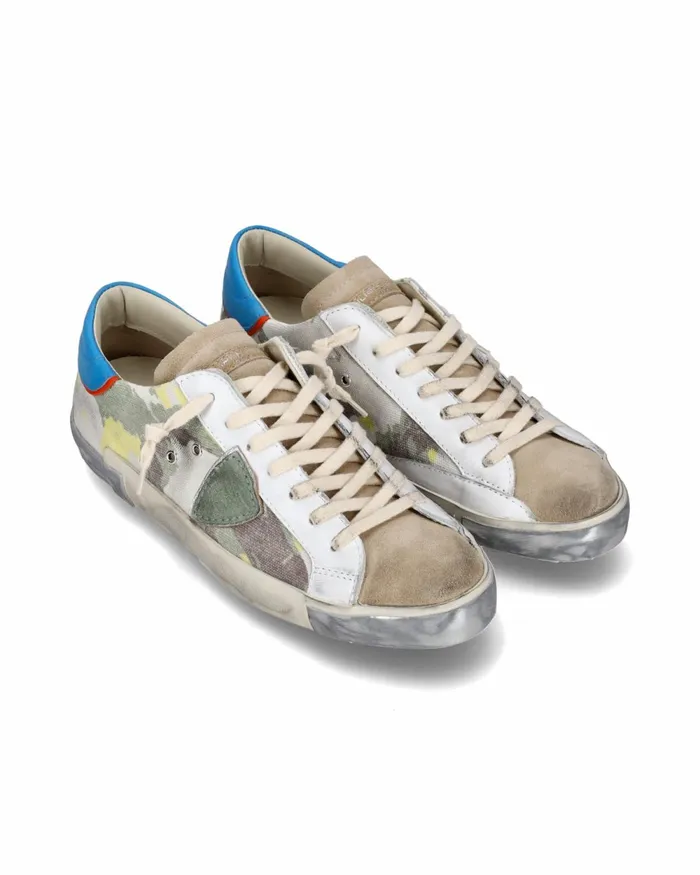 Men Prsx Sneakers GreenBlue Shoes Paris Philippe Model Paris Casual