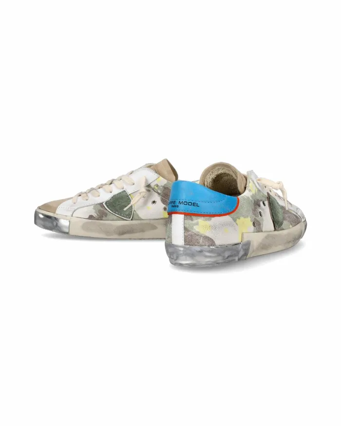 Men Prsx Sneakers GreenBlue Shoes Paris Philippe Model Paris Casual