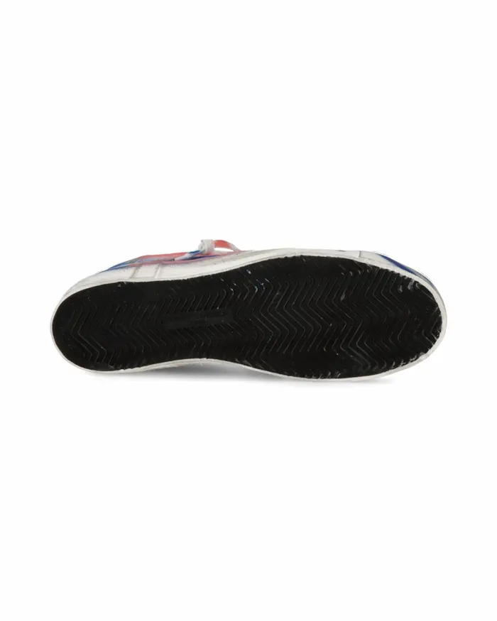 Men Prsx Sneakers White Blue Pink Shoes Philippe Model Paris Casual