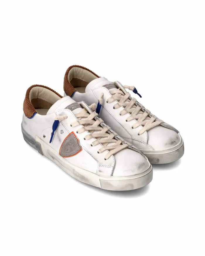 Men Prsx Sneakers WhiteCognac Shoes Paris Philippe Model Paris Low