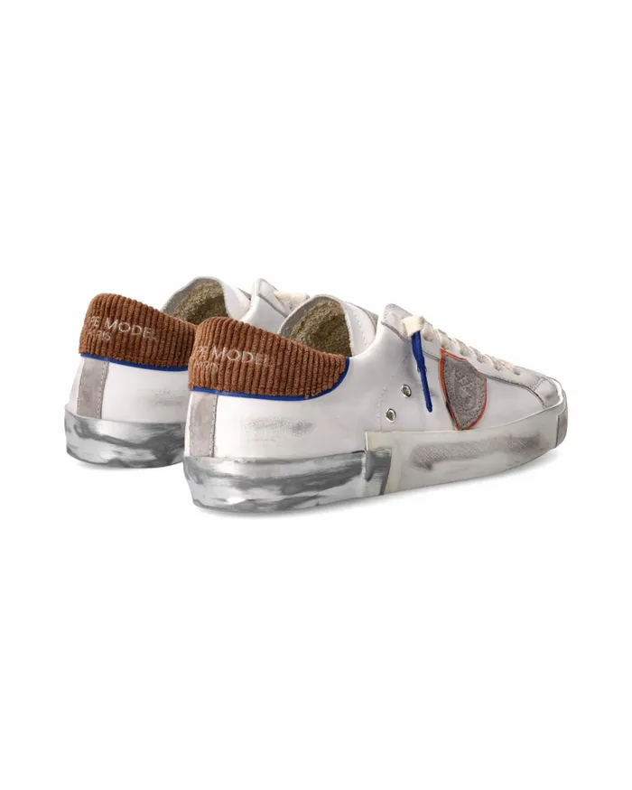 Men Prsx Sneakers WhiteCognac Shoes Paris Philippe Model Paris Low
