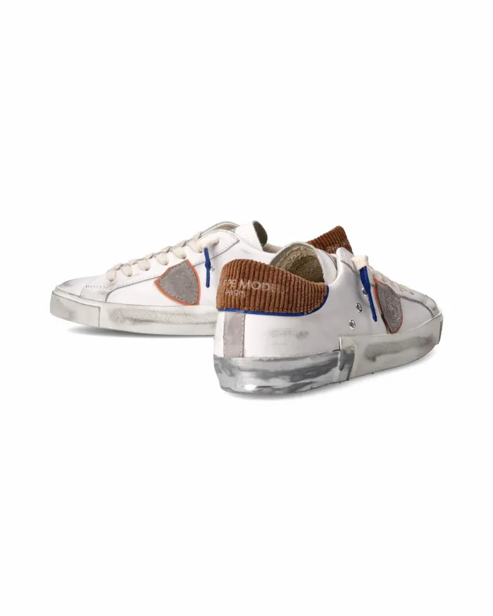 Men Prsx Sneakers WhiteCognac Shoes Paris Philippe Model Paris Low