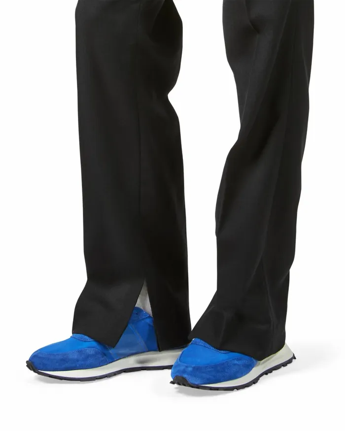 Men Regular Straight Trousers 8211 Black Paris Philippe Model Paris Trousers And Shorts