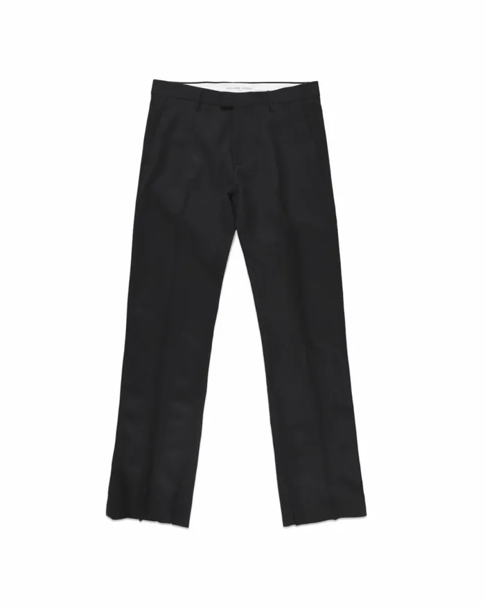 Men Regular Straight Trousers 8211 Black Paris Philippe Model Paris Trousers And Shorts