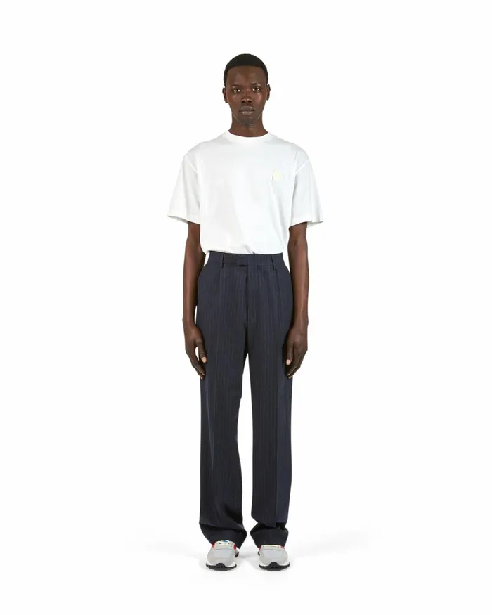 Men Regular Straight Trousers 8211 Navy Blue Paris Philippe Model Paris Trousers And Shorts