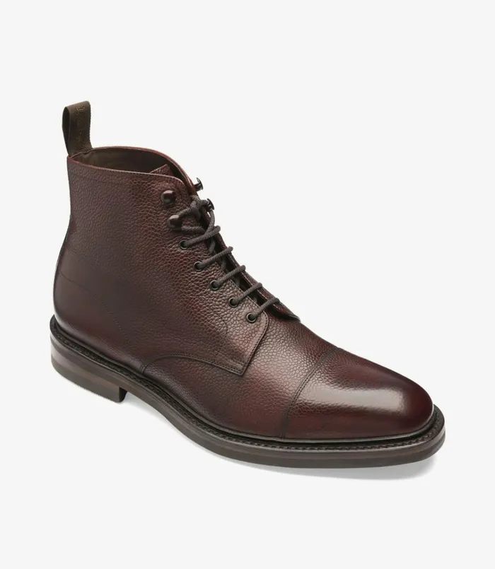 Men Roehampton Oxblood Grain Loake Boots