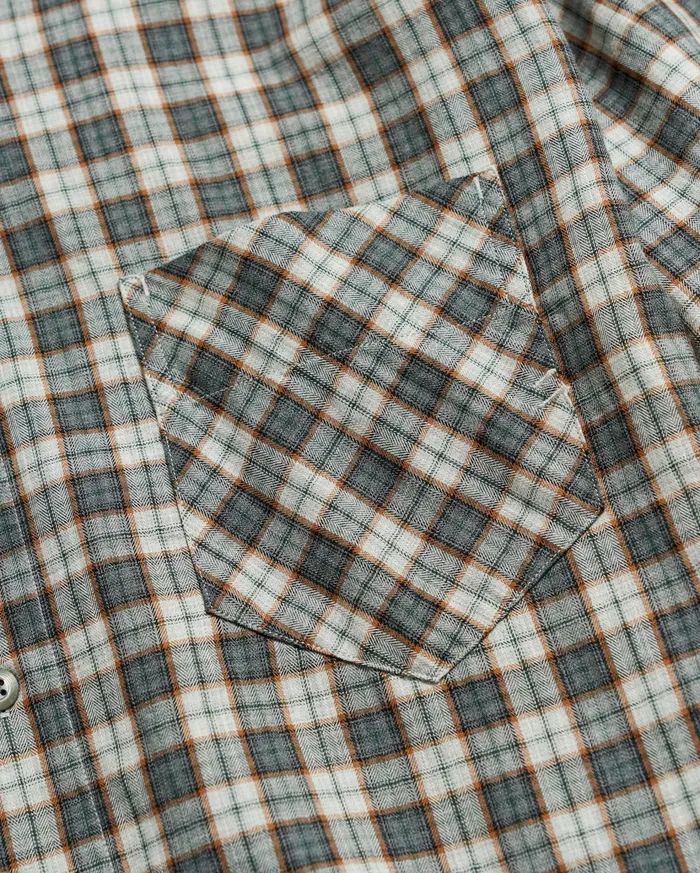 Men Shirting Billy Reid Herringbone Plaid John T Shirt Greytan