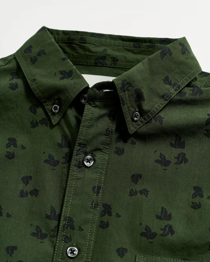 Men Shirting Billy Reid Kudzu Tuscumbia Shirt Evergreenpine Green