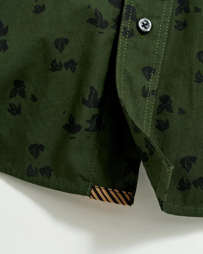 Men Shirting Billy Reid Kudzu Tuscumbia Shirt Evergreenpine Green