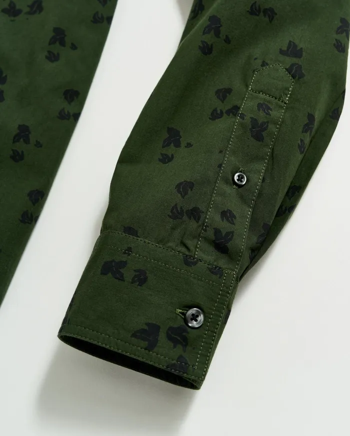 Men Shirting Billy Reid Kudzu Tuscumbia Shirt Evergreenpine Green