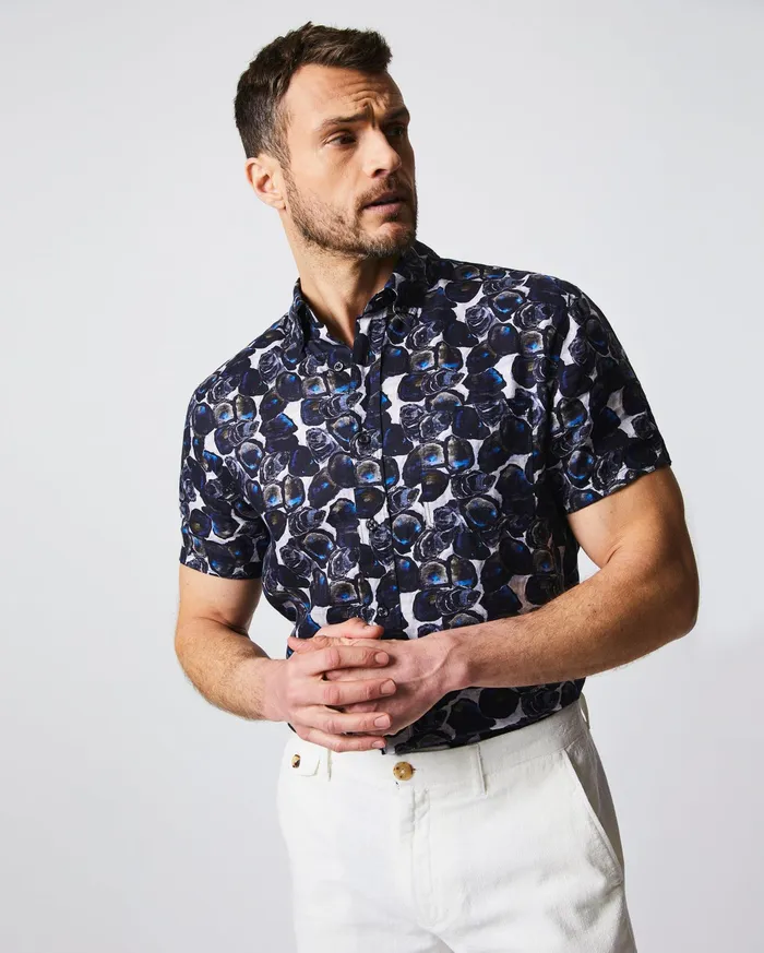 Men Shirting Billy Reid SS Tuscumbia Shirt Bd Dark Oyster