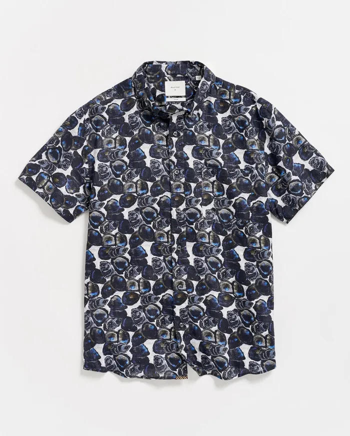 Men Shirting Billy Reid SS Tuscumbia Shirt Bd Dark Oyster