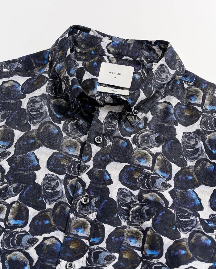 Men Shirting Billy Reid SS Tuscumbia Shirt Bd Dark Oyster