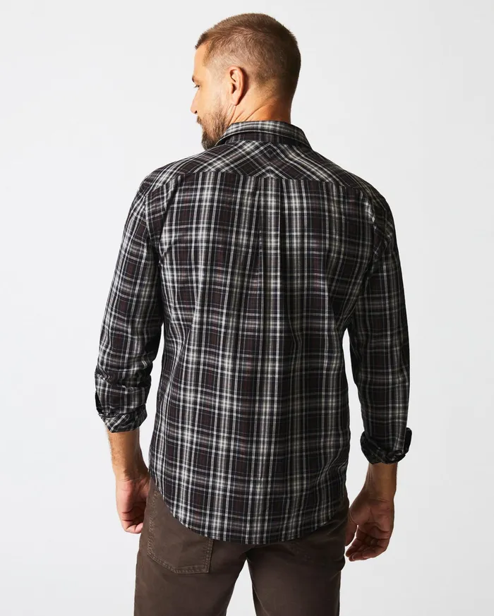 Men Shirting Billy Reid Tonal Plaid Tuscumbia Shirt Blackmulti