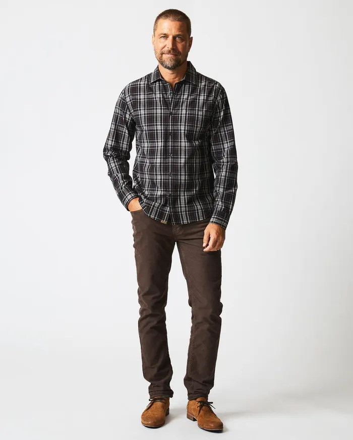 Men Shirting Billy Reid Tonal Plaid Tuscumbia Shirt Blackmulti