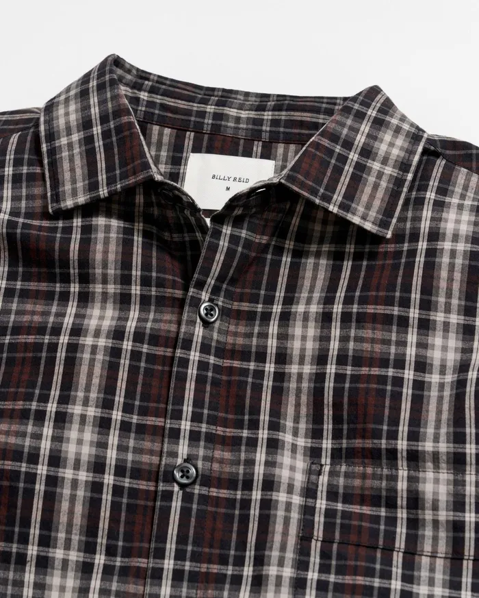 Men Shirting Billy Reid Tonal Plaid Tuscumbia Shirt Blackmulti