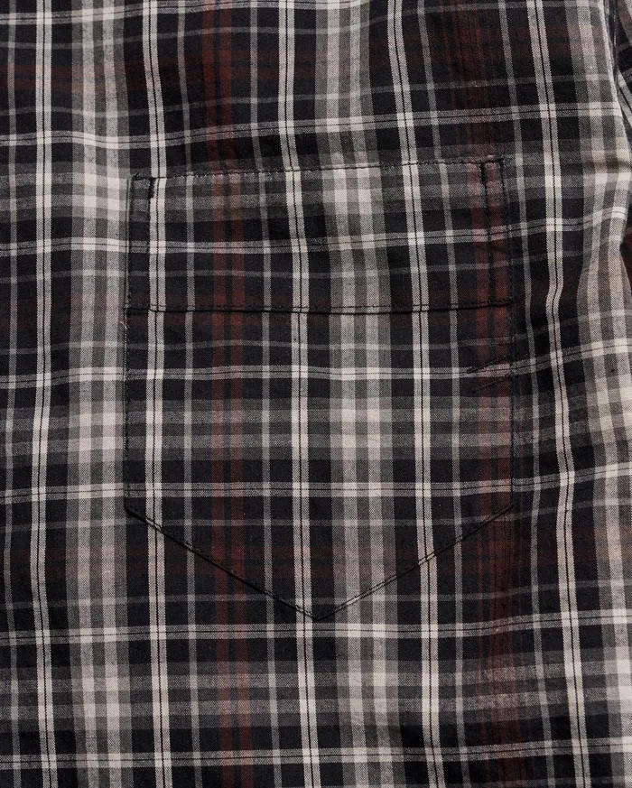 Men Shirting Billy Reid Tonal Plaid Tuscumbia Shirt Blackmulti