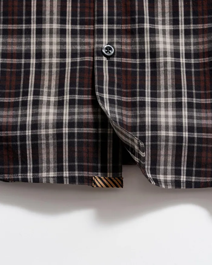 Men Shirting Billy Reid Tonal Plaid Tuscumbia Shirt Blackmulti
