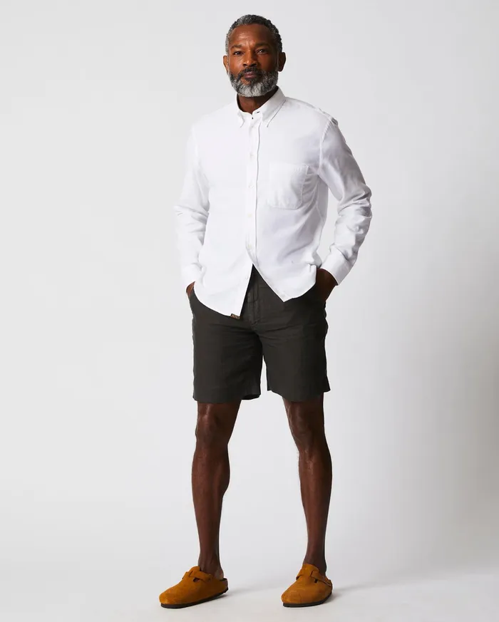 Men Shirting Billy Reid Tuscumbia Classic Shirt White