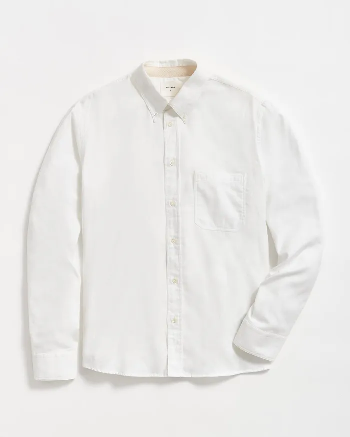 Men Shirting Billy Reid Tuscumbia Classic Shirt White