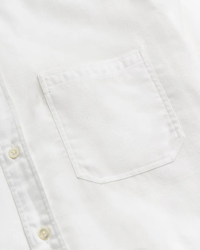Men Shirting Billy Reid Tuscumbia Classic Shirt White
