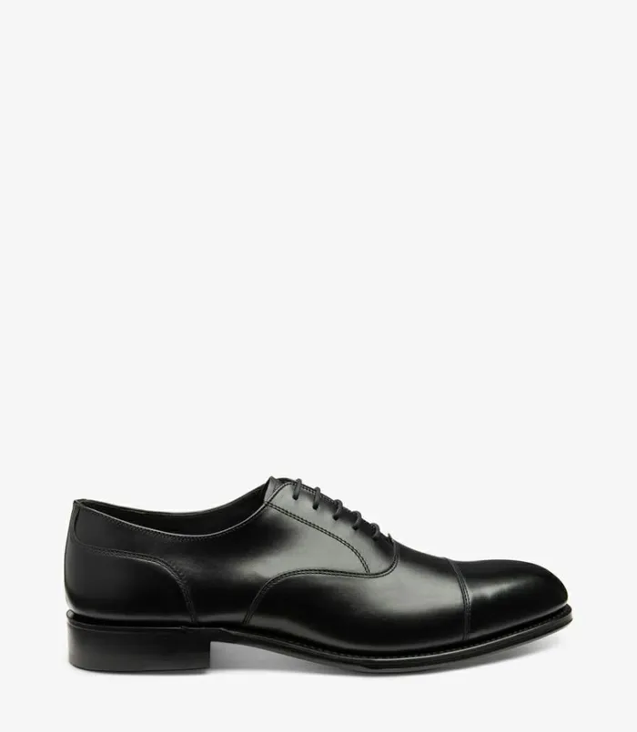 Men Stonegate Carbon Black Loake Plain Ties