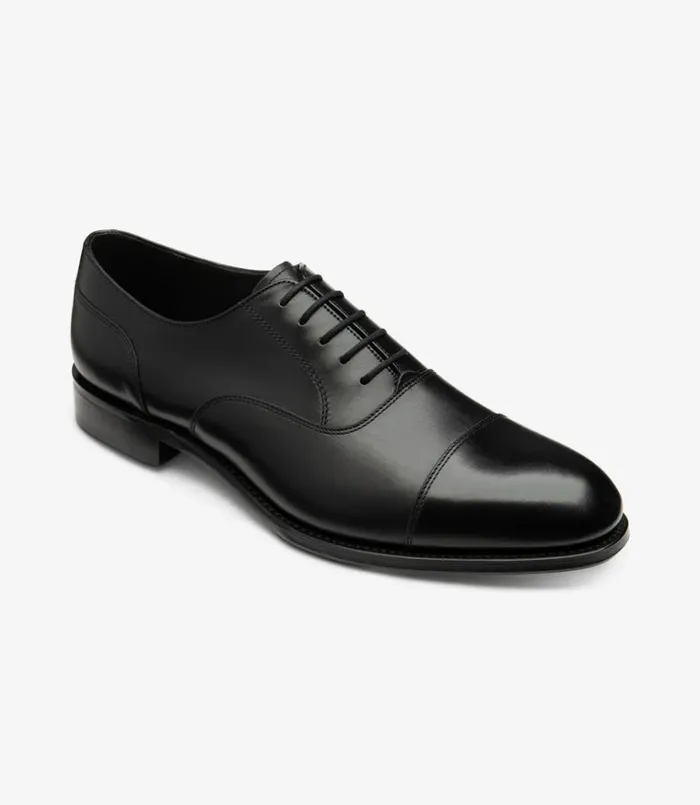 Men Stonegate Carbon Black Loake Plain Ties