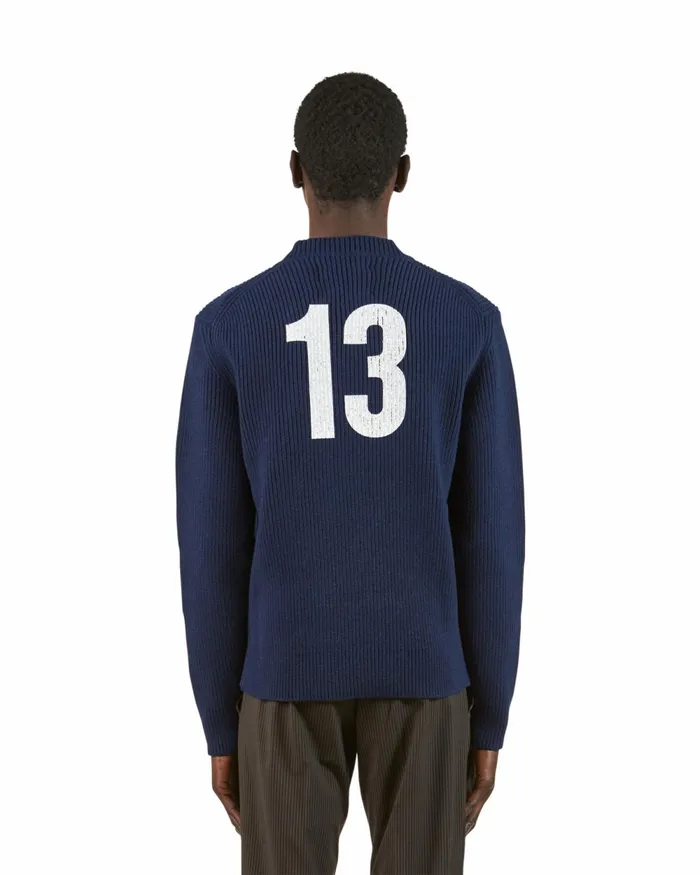 Men Sweater 8211 Blue Paris Philippe Model Paris Knitwear And Sweatshirts