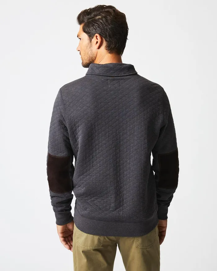 Men Sweaters and Sweatshirts Billy Reid Diamond Quilt Shawl Black