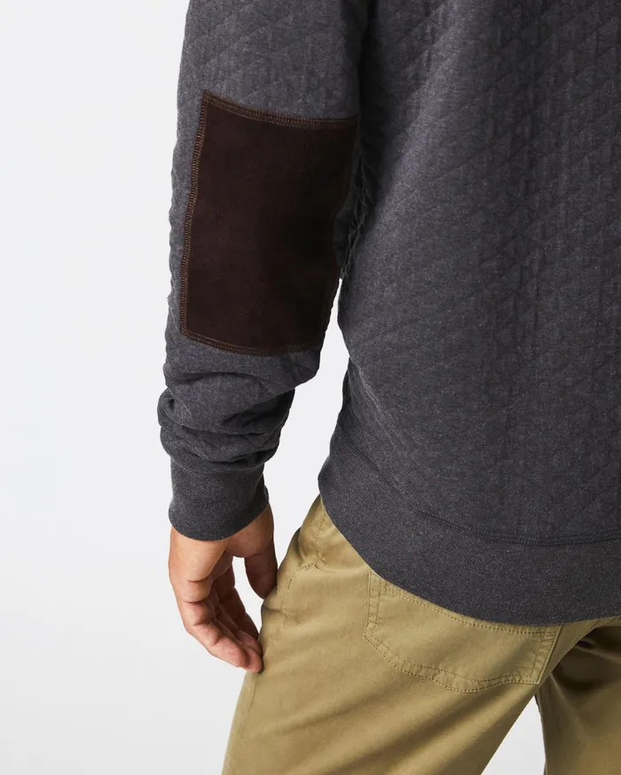 Men Sweaters and Sweatshirts Billy Reid Diamond Quilt Shawl Black