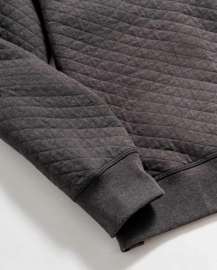 Men Sweaters and Sweatshirts Billy Reid Diamond Quilt Shawl Black