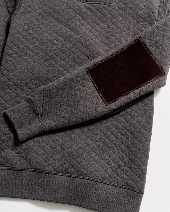 Men Sweaters and Sweatshirts Billy Reid Diamond Quilt Shawl Black