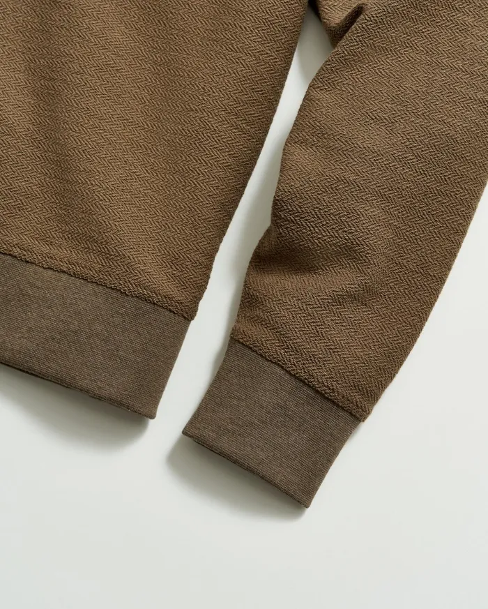 Men Sweaters and Sweatshirts Billy Reid Herringbone Half Zip Moss Green