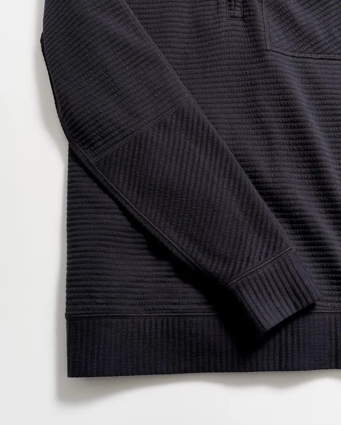 Men Sweaters and Sweatshirts Billy Reid Quilted Half Zip Dark Navy