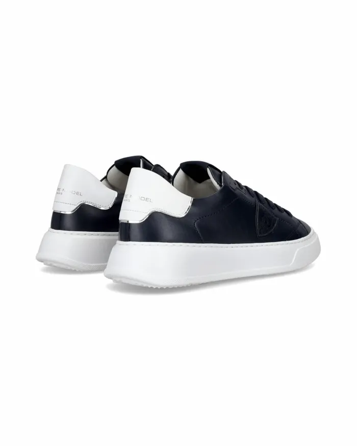 Men Temple Sneakers Blue Shoes Man Paris Philippe Model Paris Casual