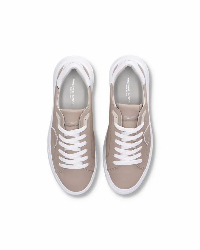 Men Temple Sneakers Gray Shoes Paris Philippe Model Paris Low