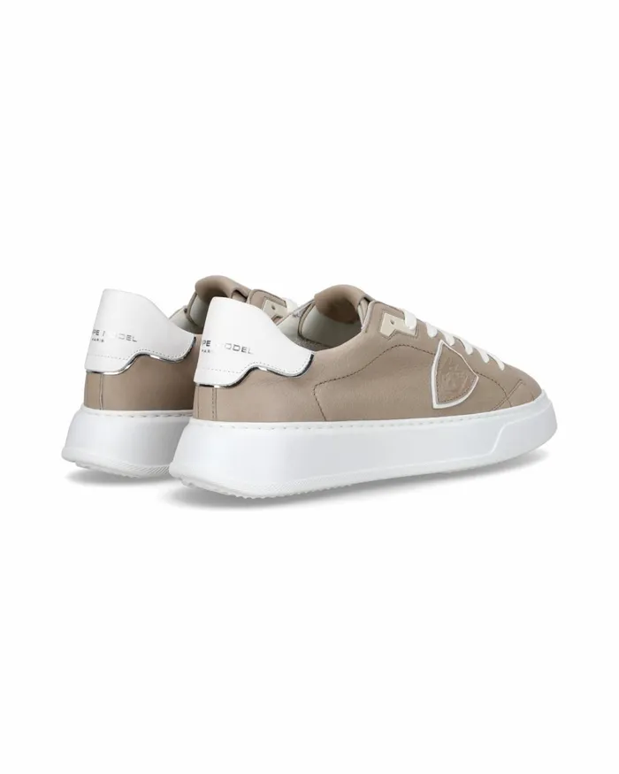 Men Temple Sneakers Gray Shoes Paris Philippe Model Paris Low