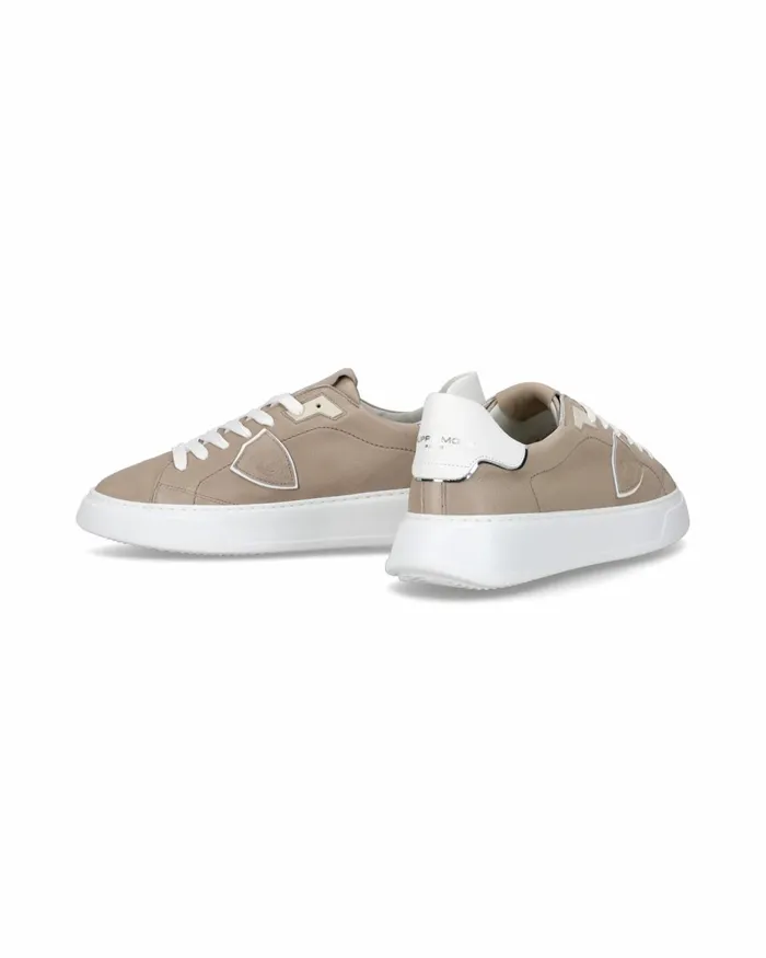 Men Temple Sneakers Gray Shoes Paris Philippe Model Paris Low