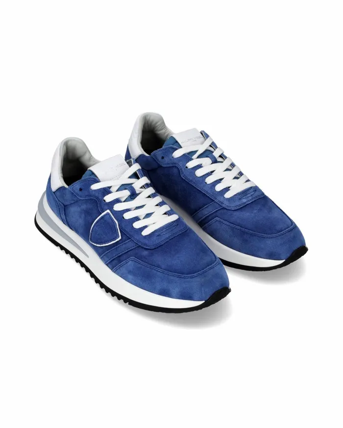 Men Tropez 21 Sneakers Blue Shoes Man Paris Philippe Model Paris Casual
