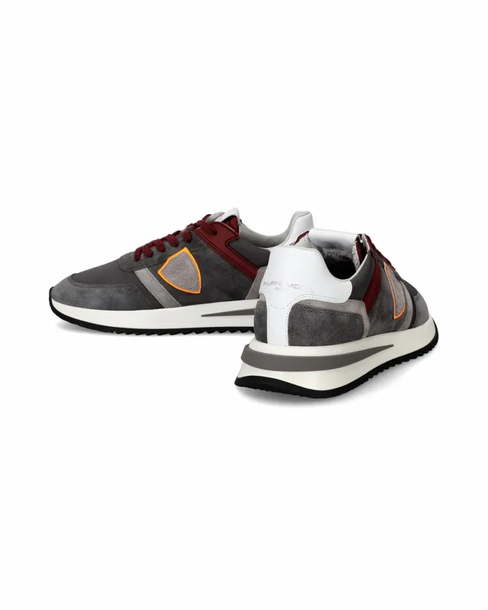 Men Tropez 21 Sneakers Gray Shoes For Man Paris Philippe Model Paris Casual