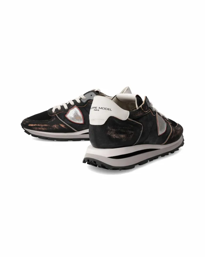 Men Tropez Haute Sneakers Black Shoes Philippe Model Paris Running