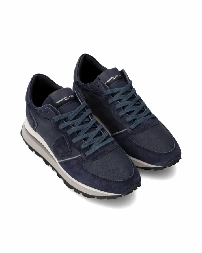 Men Tropez Haute Sneakers Blue Shoes Paris Philippe Model Paris Casual