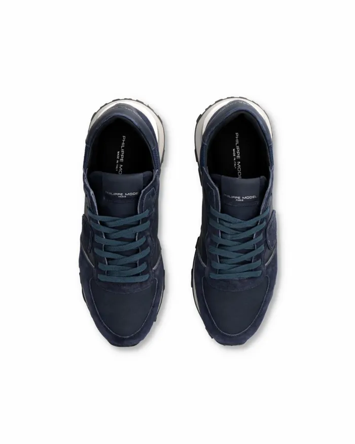 Men Tropez Haute Sneakers Blue Shoes Paris Philippe Model Paris Casual