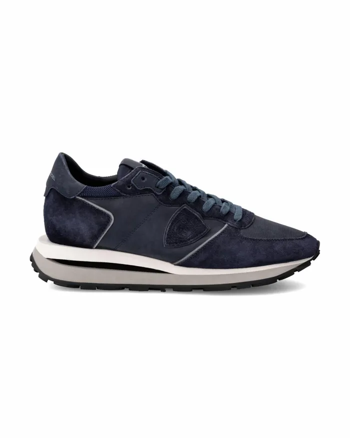 Men Tropez Haute Sneakers Blue Shoes Paris Philippe Model Paris Casual
