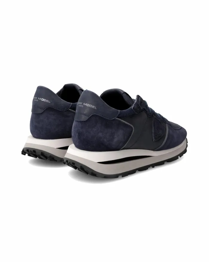 Men Tropez Haute Sneakers Blue Shoes Paris Philippe Model Paris Casual