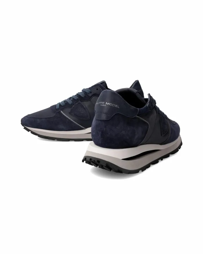 Men Tropez Haute Sneakers Blue Shoes Paris Philippe Model Paris Casual