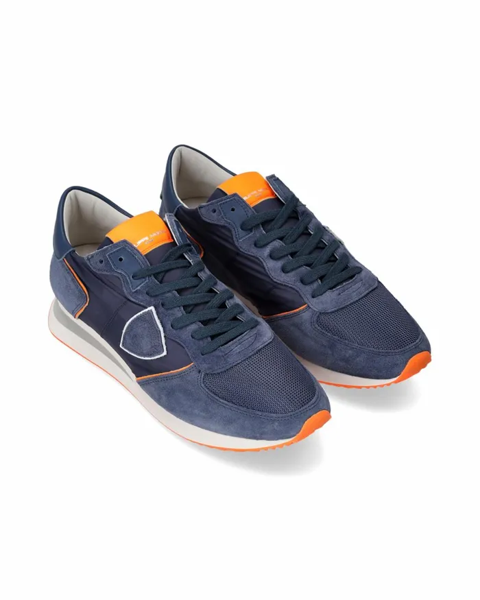 Men Trpx Sneakers BlueOrange Shoes Paris Philippe Model Paris Casual