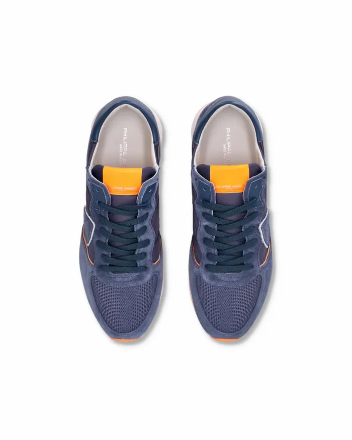 Men Trpx Sneakers BlueOrange Shoes Paris Philippe Model Paris Casual