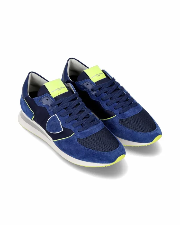 Men Trpx Sneakers BlueYellow Low Shoes Parisquot Philippe Model Paris Casual